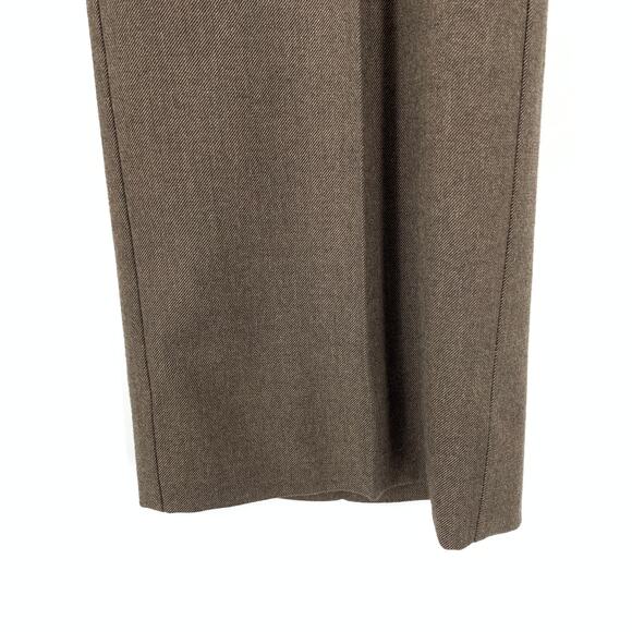 MNG Mango Suit Trouser Dress Pants Womens Size 6 Brown Straight Leg - Picture 4 of 5